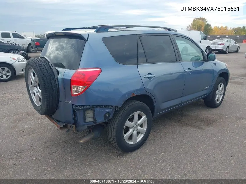 JTMBK34VX75015631 2007 Toyota Rav4 Limited V6