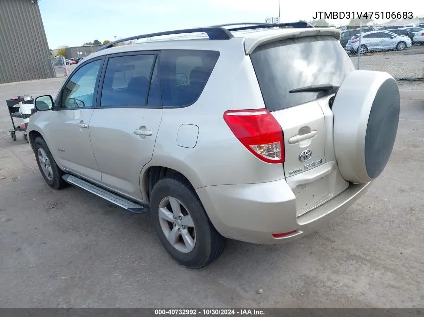 JTMBD31V475106683 2007 Toyota Rav4 Limited