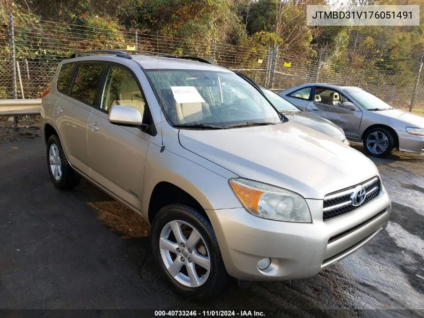 JTMBD31V176051491 2007 Toyota Rav4 Limited