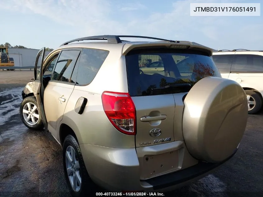 JTMBD31V176051491 2007 Toyota Rav4 Limited