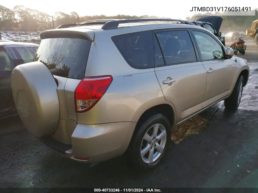 JTMBD31V176051491 2007 Toyota Rav4 Limited