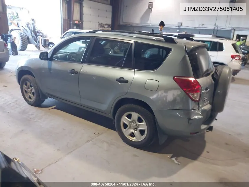 2007 Toyota Rav4 VIN: JTMZD33V275051405 Lot: 40758264