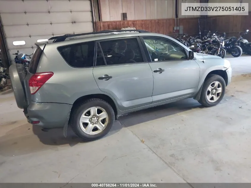 2007 Toyota Rav4 VIN: JTMZD33V275051405 Lot: 40758264