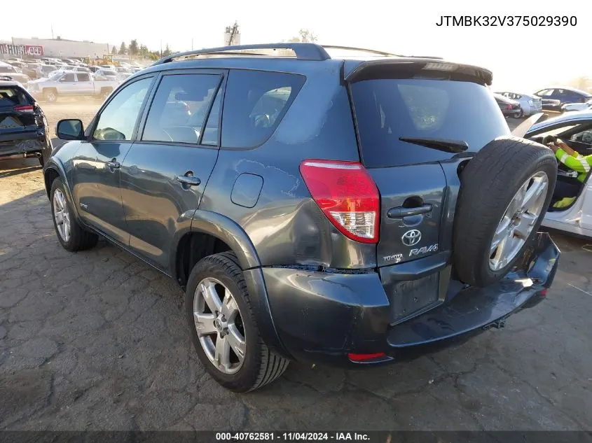 2007 Toyota Rav4 Sport V6 VIN: JTMBK32V375029390 Lot: 40762581