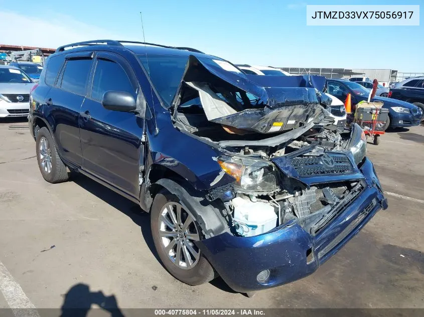 2007 Toyota Rav4 VIN: JTMZD33VX75056917 Lot: 40775804