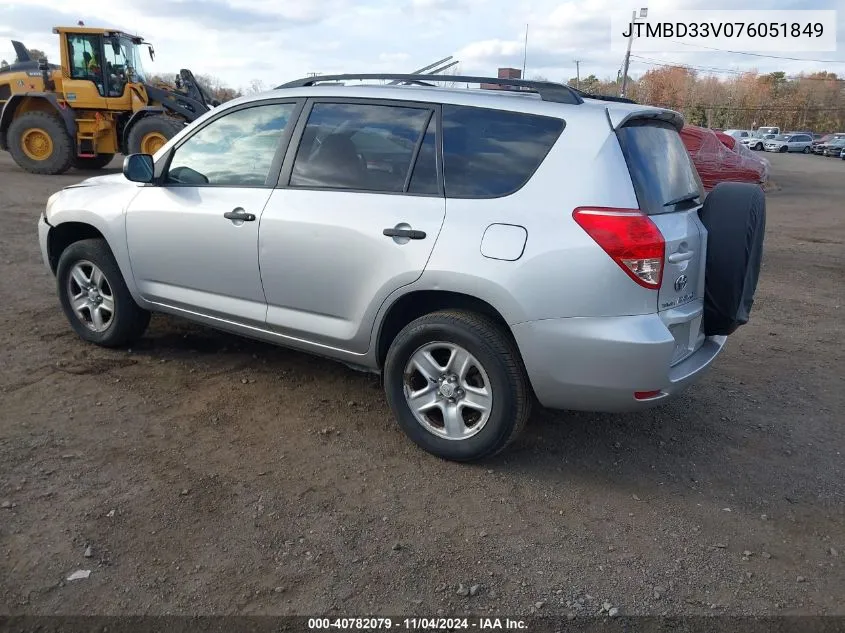 2007 Toyota Rav4 VIN: JTMBD33V076051849 Lot: 40782079