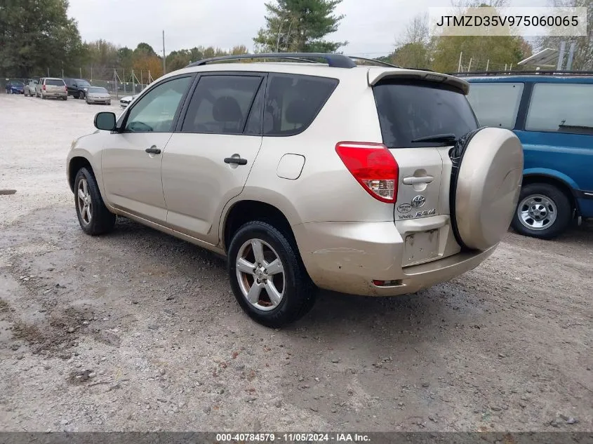 2007 Toyota Rav4 VIN: JTMZD35V975060065 Lot: 40784579