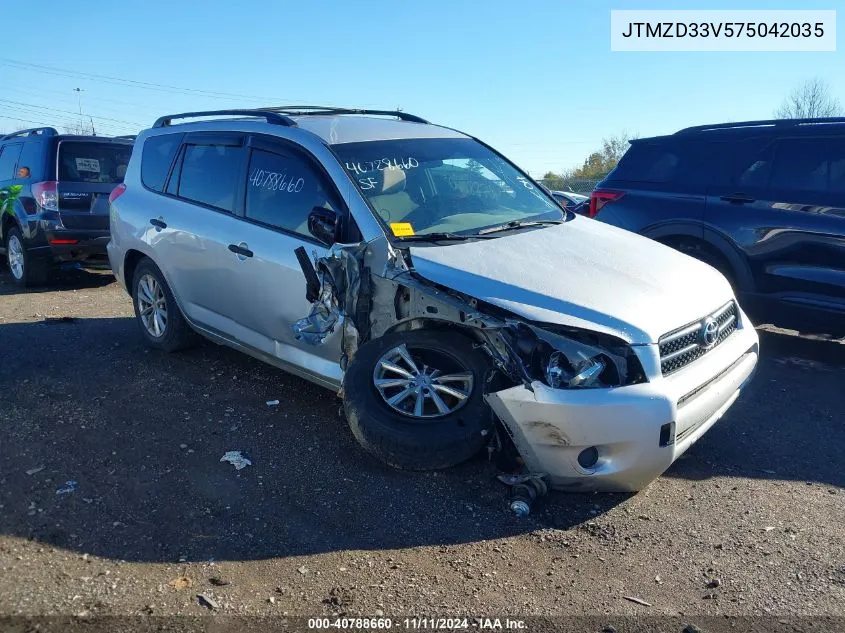 2007 Toyota Rav4 VIN: JTMZD33V575042035 Lot: 40788660