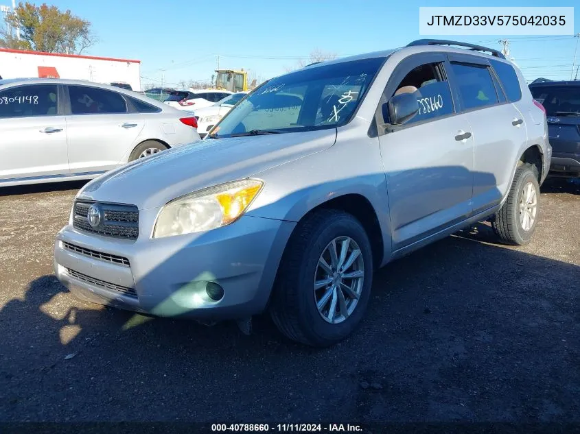 2007 Toyota Rav4 VIN: JTMZD33V575042035 Lot: 40788660