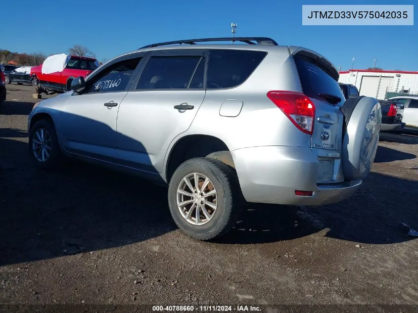 2007 Toyota Rav4 VIN: JTMZD33V575042035 Lot: 40788660