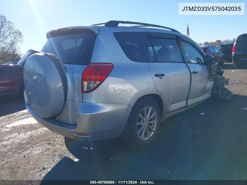 2007 Toyota Rav4 VIN: JTMZD33V575042035 Lot: 40788660