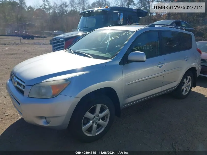 2007 Toyota Rav4 Limited V6 VIN: JTMBK31V975027712 Lot: 40804785