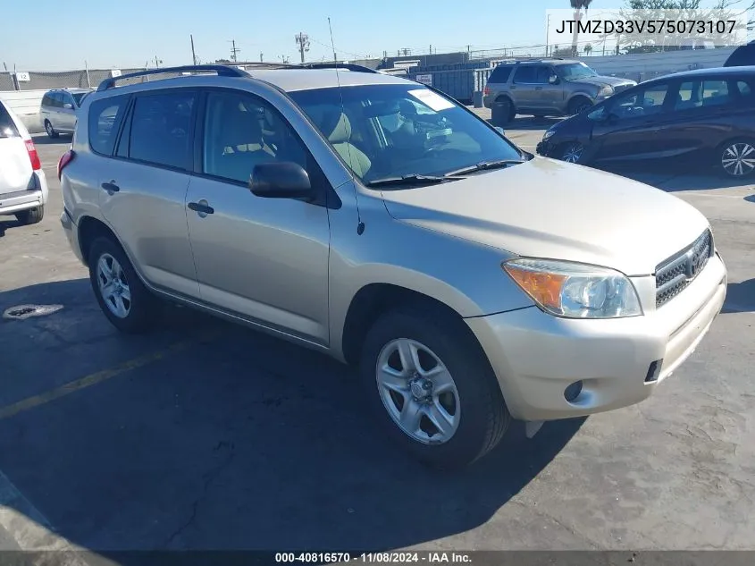 2007 Toyota Rav4 VIN: JTMZD33V575073107 Lot: 40816570