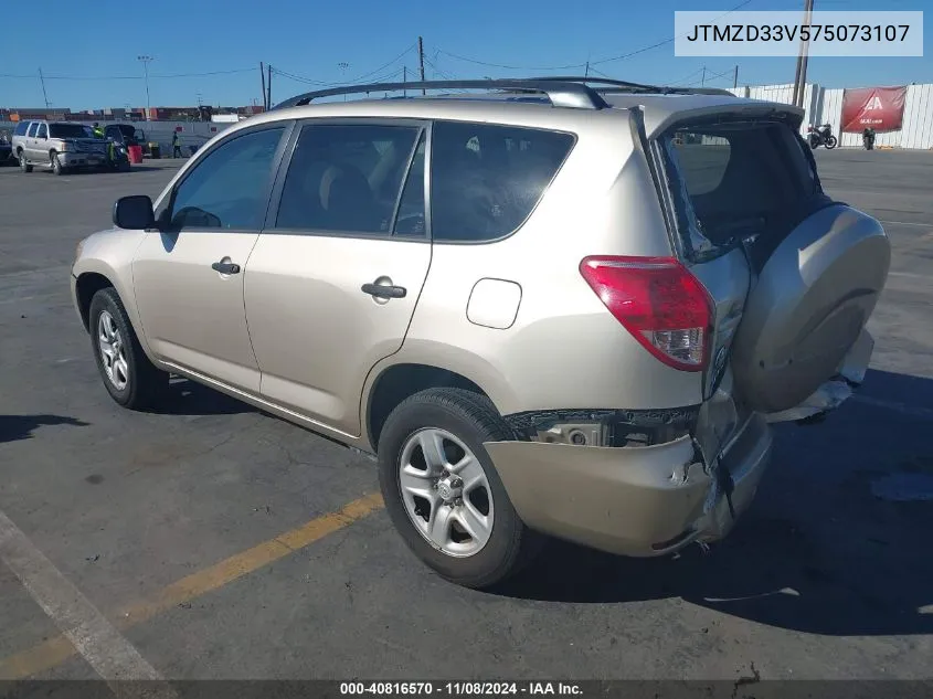 2007 Toyota Rav4 VIN: JTMZD33V575073107 Lot: 40816570