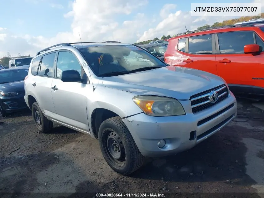 2007 Toyota Rav4 VIN: JTMZD33VX75077007 Lot: 40828664