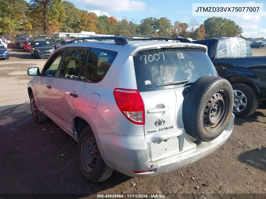 2007 Toyota Rav4 VIN: JTMZD33VX75077007 Lot: 40828664