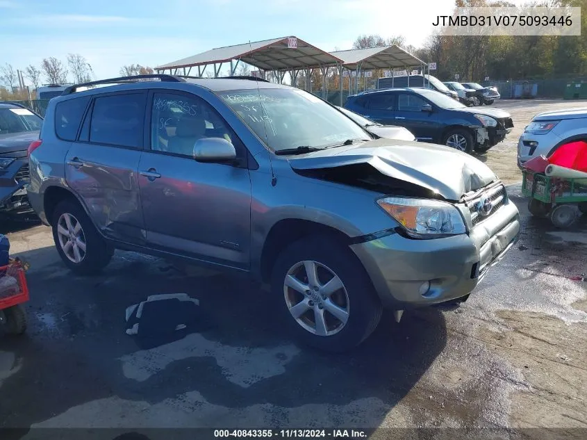 2007 Toyota Rav4 Limited VIN: JTMBD31V075093446 Lot: 40843355