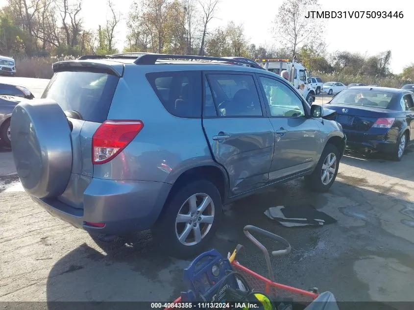 2007 Toyota Rav4 Limited VIN: JTMBD31V075093446 Lot: 40843355