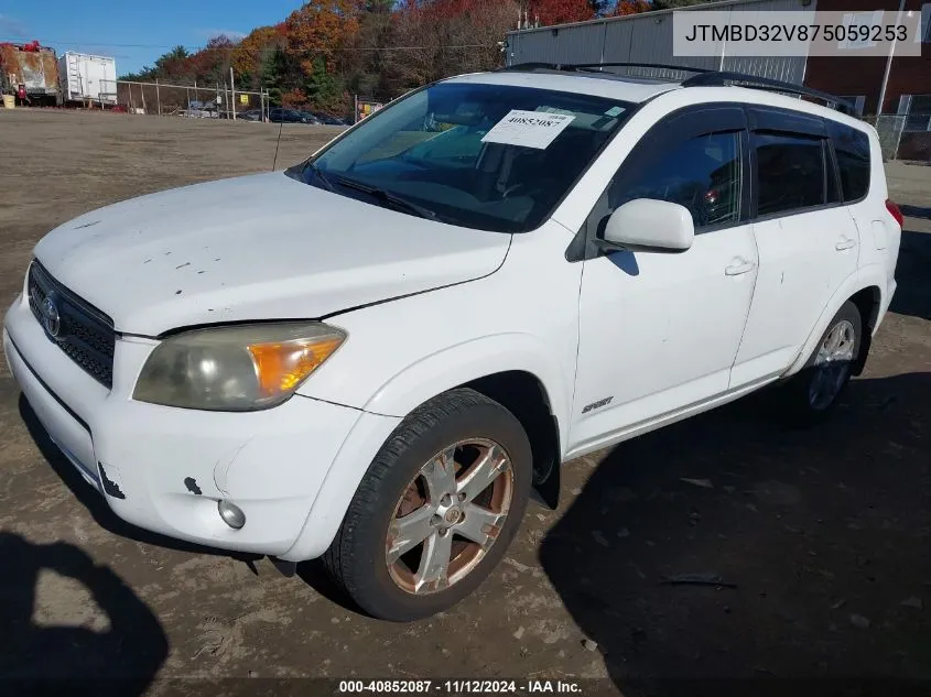 2007 Toyota Rav4 Sport VIN: JTMBD32V875059253 Lot: 40852087