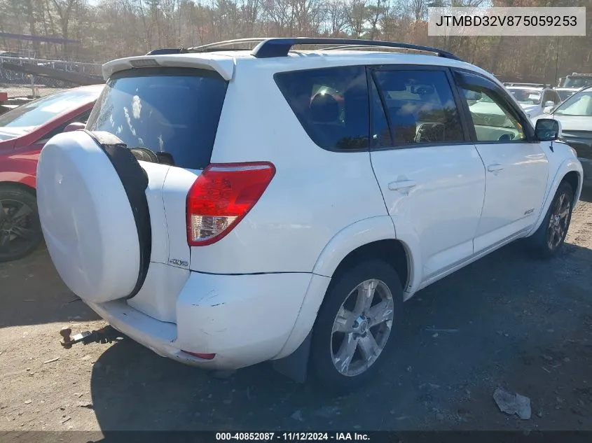 2007 Toyota Rav4 Sport VIN: JTMBD32V875059253 Lot: 40852087