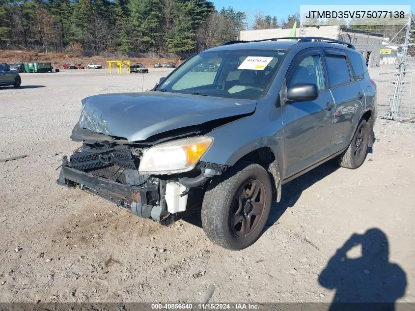 2007 Toyota Rav4 VIN: JTMBD35V575077138 Lot: 40856540