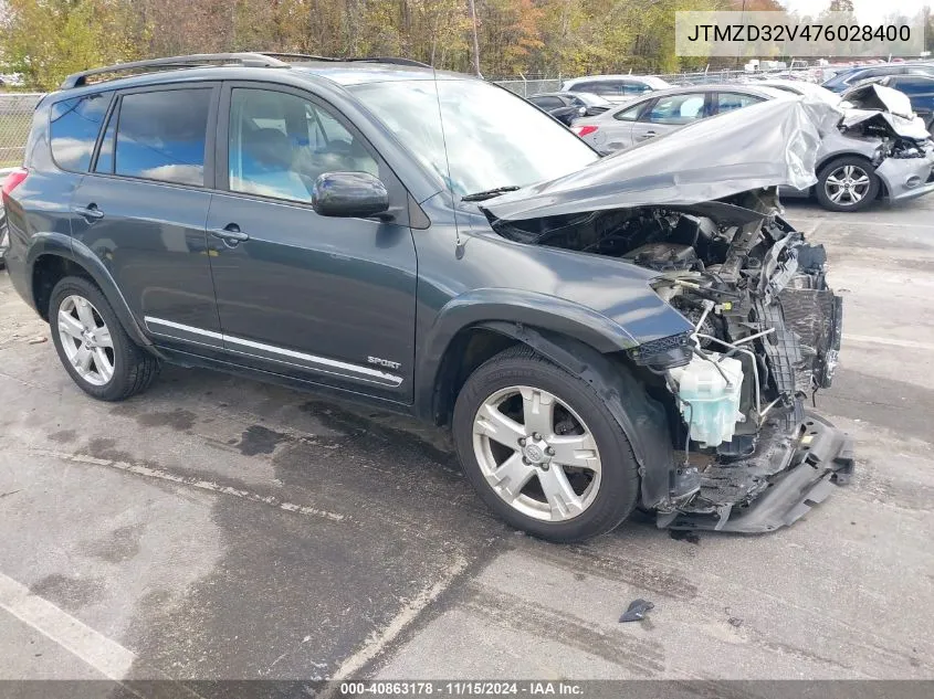 2007 Toyota Rav4 Sport VIN: JTMZD32V476028400 Lot: 40863178