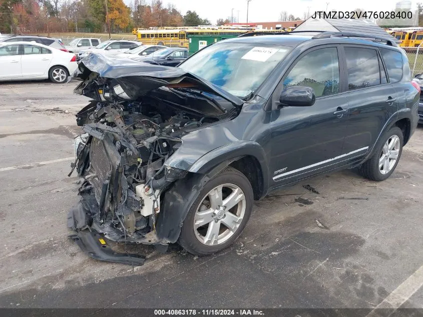 2007 Toyota Rav4 Sport VIN: JTMZD32V476028400 Lot: 40863178