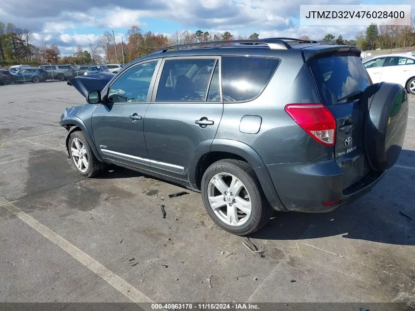 2007 Toyota Rav4 Sport VIN: JTMZD32V476028400 Lot: 40863178