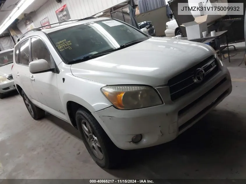 2007 Toyota Rav4 Limited V6 VIN: JTMZK31V175009932 Lot: 40865217