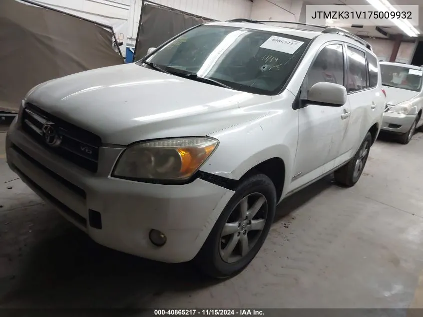 2007 Toyota Rav4 Limited V6 VIN: JTMZK31V175009932 Lot: 40865217