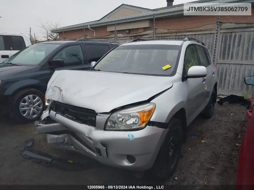 2008 Toyota Rav4 Base V6 VIN: JTMBK35V385062709 Lot: 12005965