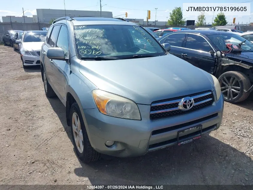 2008 Toyota Rav4 Limited VIN: JTMBD31V785199605 Lot: 12054397