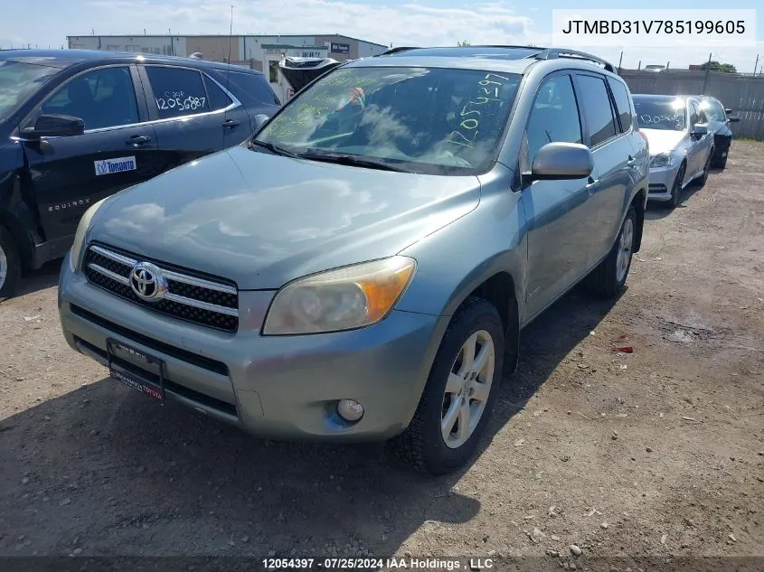 2008 Toyota Rav4 Limited VIN: JTMBD31V785199605 Lot: 12054397