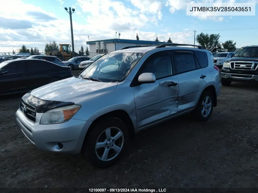 JTMBK35V285043651 2008 Toyota Rav4