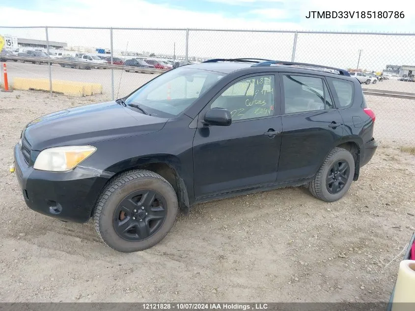 2008 Toyota Rav4 VIN: JTMBD33V185180786 Lot: 12121828