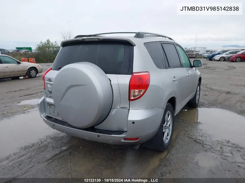 JTMBD31V985142838 2008 Toyota Rav4 Limited