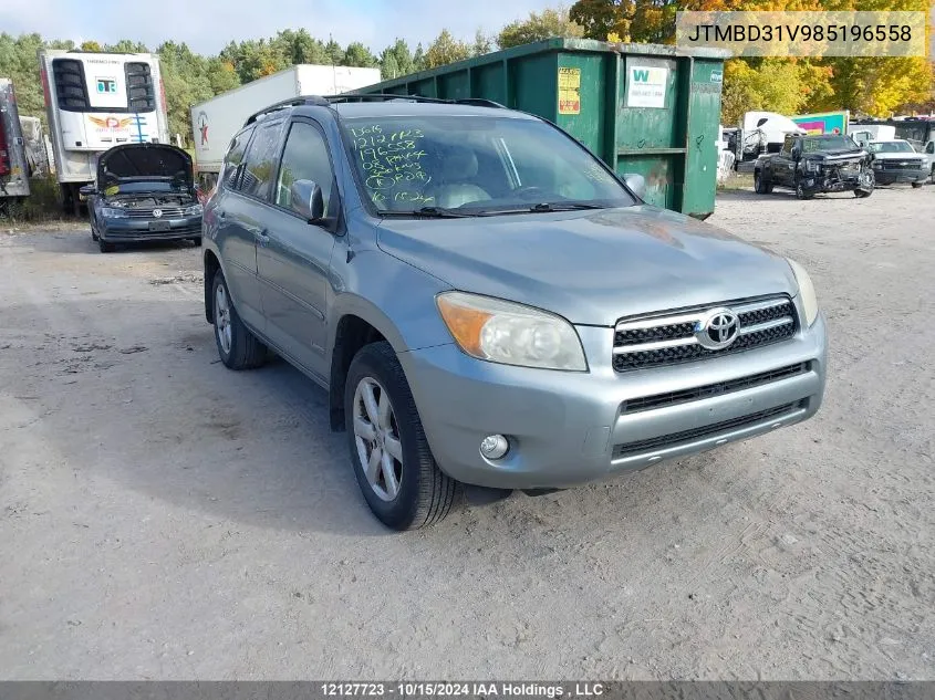 2008 Toyota Rav4 Limited VIN: JTMBD31V985196558 Lot: 12127723