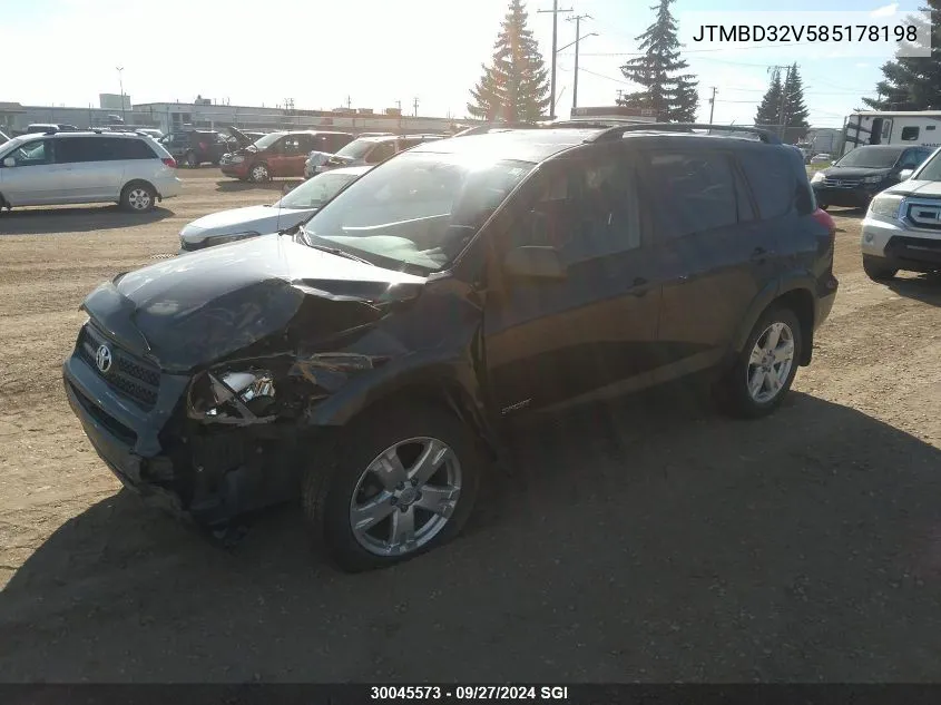 2008 Toyota Rav4 Sport VIN: JTMBD32V585178198 Lot: 30045573