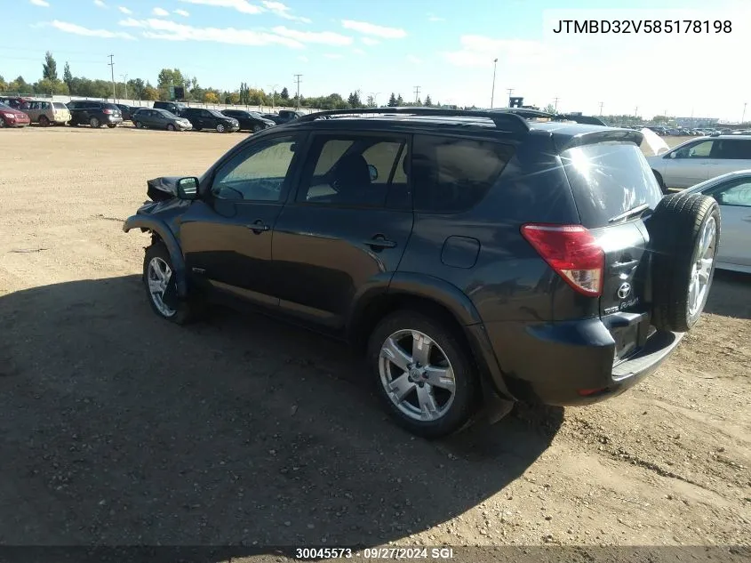 JTMBD32V585178198 2008 Toyota Rav4 Sport