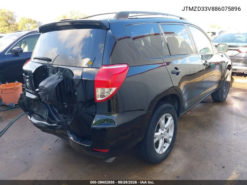 JTMZD33V886075896 2008 Toyota Rav4