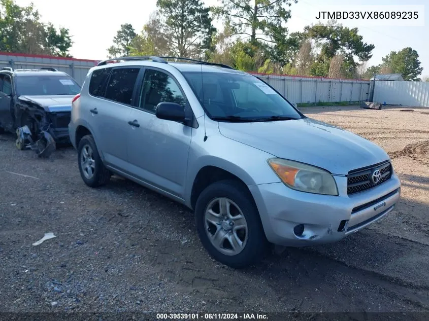 2008 Toyota Rav4 VIN: JTMBD33VX86089235 Lot: 39539101