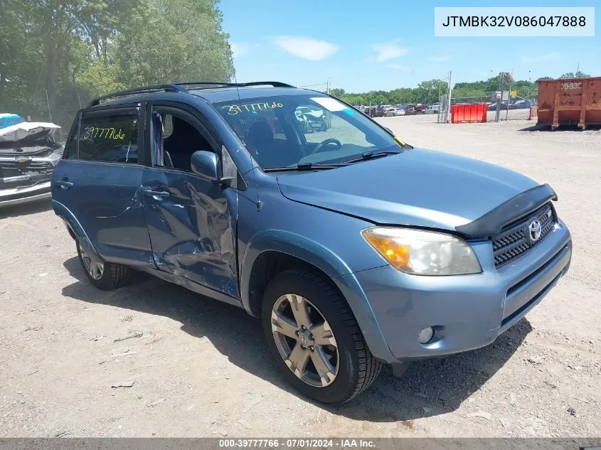 2008 Toyota Rav4 Sport V6 VIN: JTMBK32V086047888 Lot: 39777766