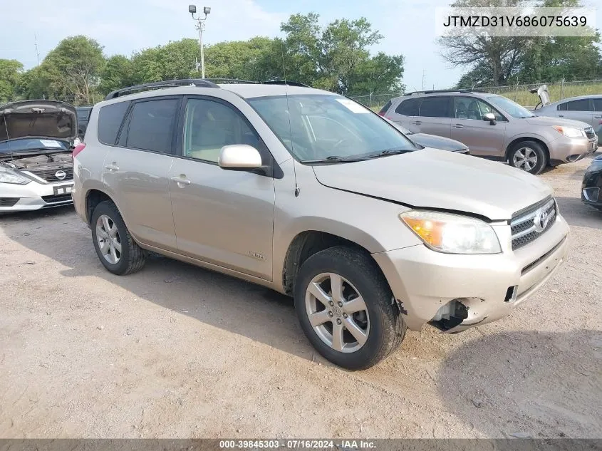 2008 Toyota Rav4 Limited VIN: JTMZD31V686075639 Lot: 39845303