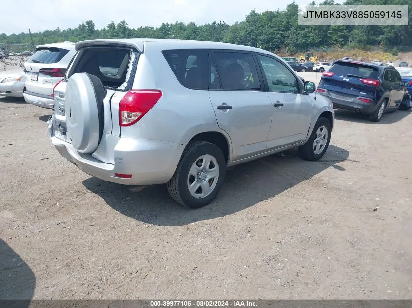 2008 Toyota Rav4 Base V6 VIN: JTMBK33V885059145 Lot: 39977105