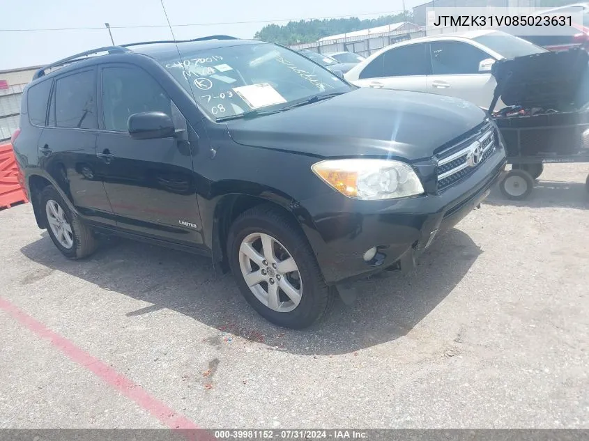 JTMZK31V085023631 2008 Toyota Rav4 Limited V6