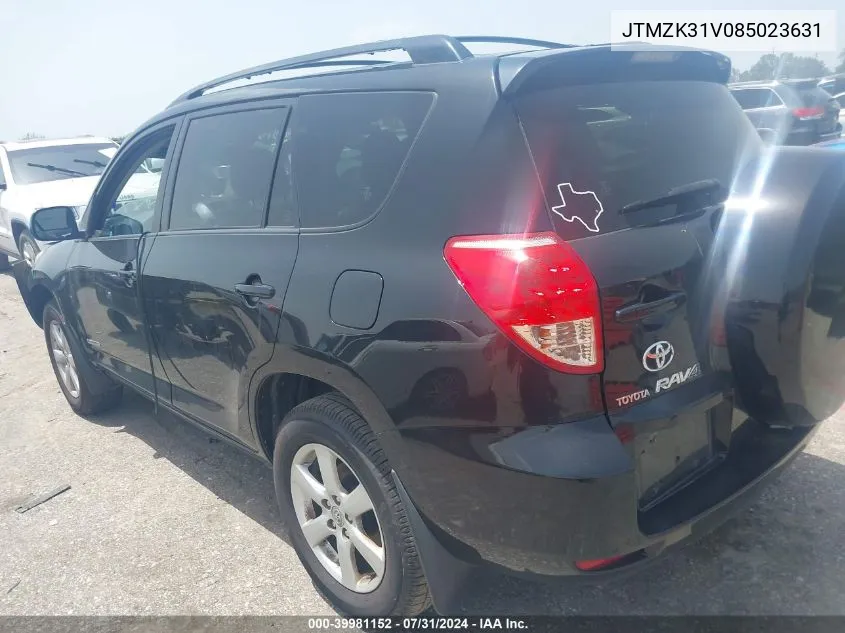 JTMZK31V085023631 2008 Toyota Rav4 Limited V6