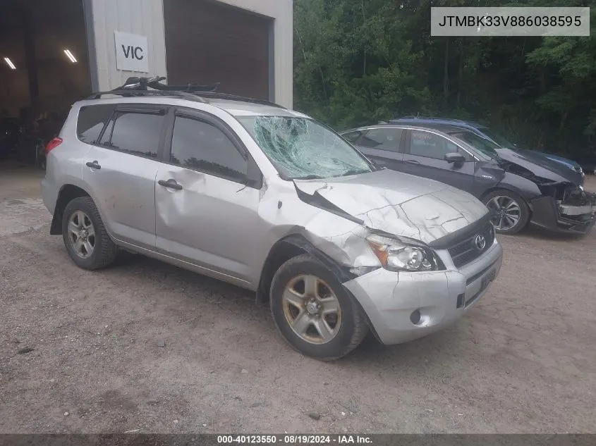 2008 Toyota Rav4 Base V6 VIN: JTMBK33V886038595 Lot: 40123550