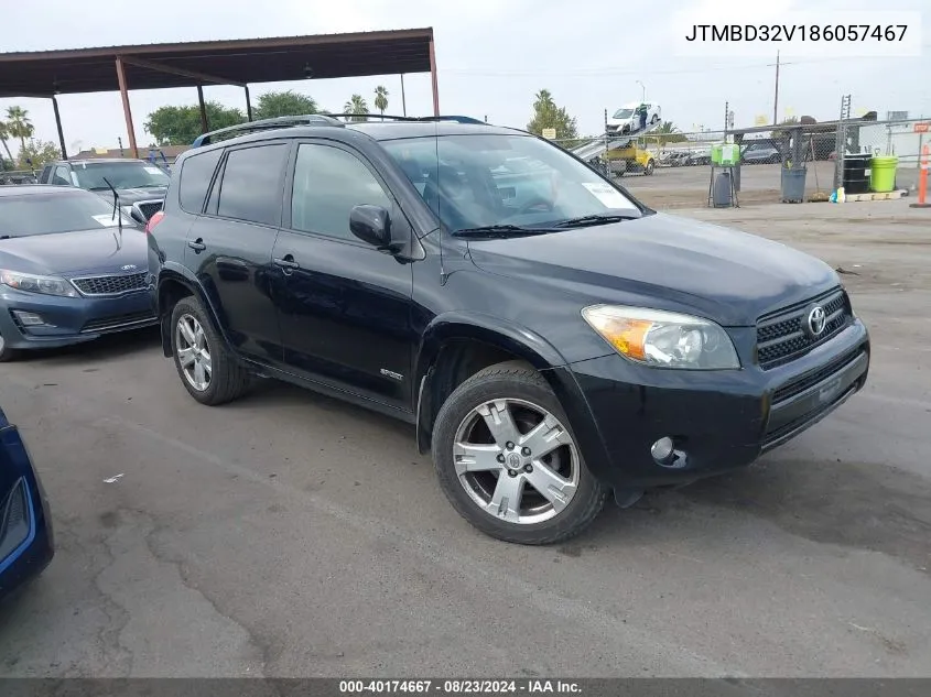 2008 Toyota Rav4 Sport VIN: JTMBD32V186057467 Lot: 40174667