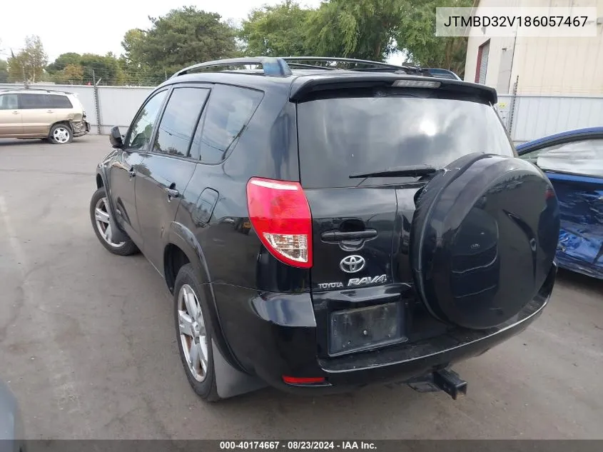 2008 Toyota Rav4 Sport VIN: JTMBD32V186057467 Lot: 40174667