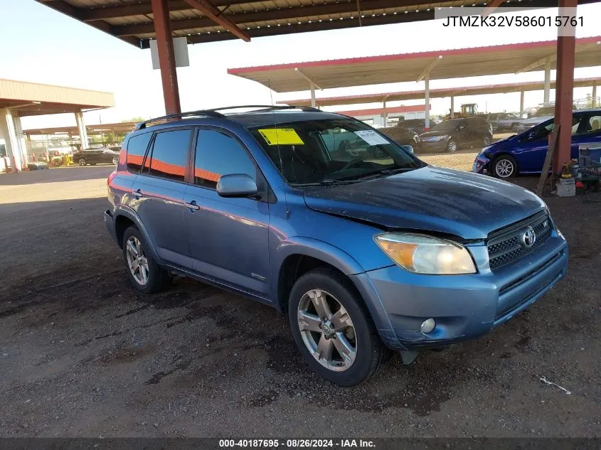 2008 Toyota Rav4 Sport V6 VIN: JTMZK32V586015761 Lot: 40187695